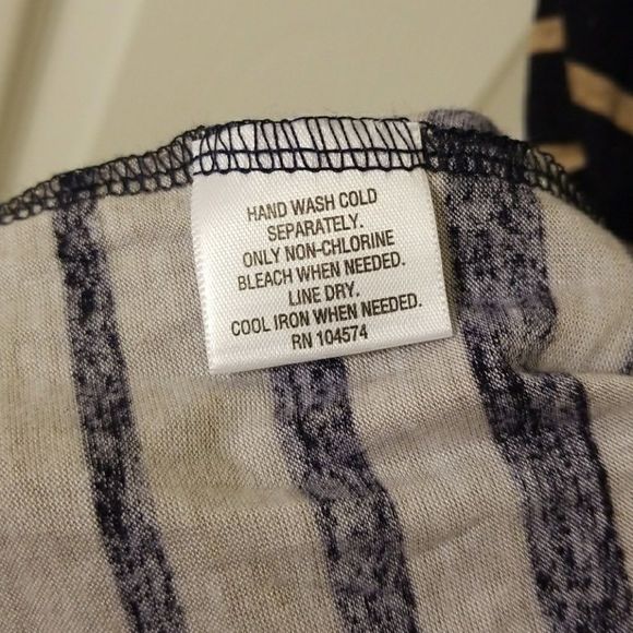 Bar III - Short Sleeve Maxi Dress | Tan and Navy Blue - Picture 6 of 6